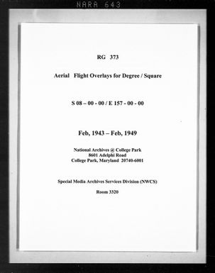 Overlay indexes for degree square 08S157E