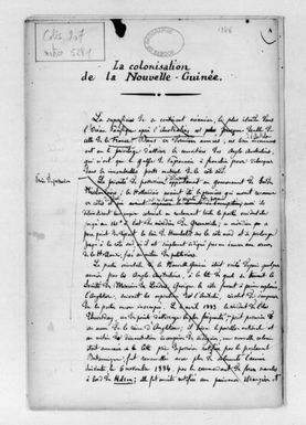 ["\"La colonisation de la Nouvelle-Guinée\" / Jules Girard"]