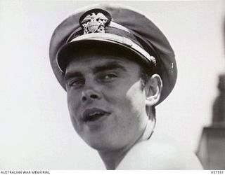 MOROBE, NEW GUINEA, 1943-09-18. LIEUTENANT (J6) J.J. O'CONNOL, UNITED STATES NAVY, SKIPPER OF LCT (LANDING CRAFT, TANK), NO. 61
