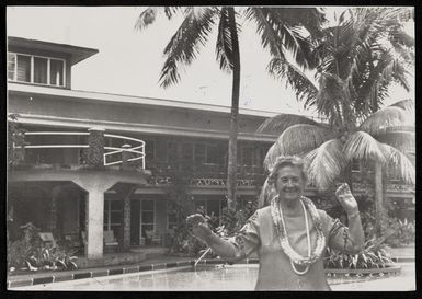 Aggie Grey in Apia, Western Samoa