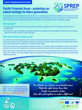 Pacific Conversation : Pacific Protected Areas - protecting our natural heritage for future generations.