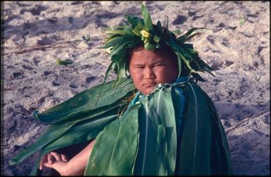 Rarotonga, young male dancer