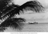 Inter-island steamer RAN-ANNIM anchored off of Bikini Island, summer 1964