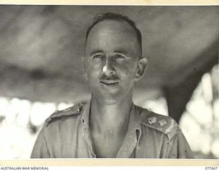 JACQUINOT BAY, NEW BRITAIN. 1944-12-13. VX108122 LIEUTENANT-COLONEL E.A. GRIFFIN, ASSISTANT ADJUTANT AND QUARTERMASTER GENERAL, HEADQUARTERS, 5TH DIVISION