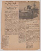 Japs Must Expel U.S. in Solomons