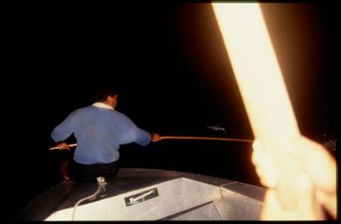 Night fishing, Manihiki, Cook Islands