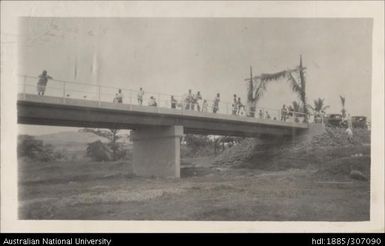 New Bridge over Nasivi River, Tuvalu