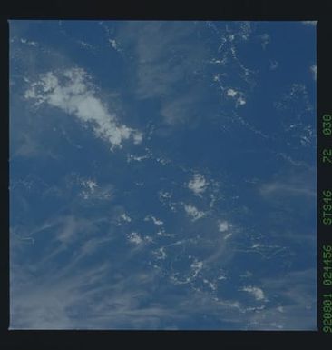 S46-72-038 - STS-046 - Earth observations taken from the shuttle orbiter Atlantis during STS-46