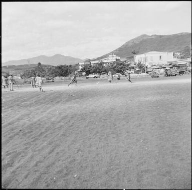 Girls playing cricket, New Caledonia, 1967, 3 / Michael Terry