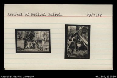 Arrival of the medical patrol
