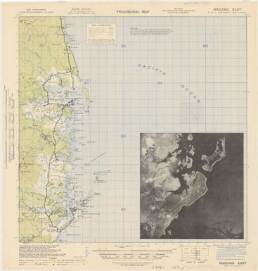 Provisional map, northeast New Guinea: Madang East (Sheet Madang East)