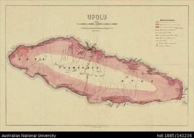 Samoa, Upolu, 1900, 1:110 880