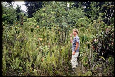 Viv Whitaker in forest