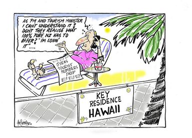 Hubbard, James, 1949- :'As PM and Tourism Minister I can't understand it! Don't they realise what 100% Pure NZ has to offer? "I'm lovin' it"...' 5 January 2013