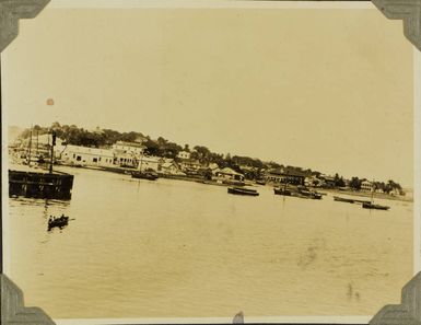 Suva, Fiji from the sea, 1928