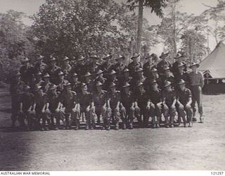 TOROKINA, SOUTH BOUGAINVILLE ISLAND, 1945-10-19. UNIDENTIFIED MEMBERS OF THE 29TH BRIGADE SIGNAL SECTION. (PHOTOGRAPHER PTE P. SPIDEN)