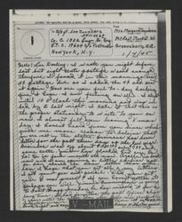 Margaret I. Saunders Correspondence, January 1945