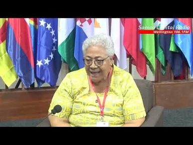 Press Conference ma le Afioga 'i le Tama'ita'i Palemia Hon. Fiame Naomi Matāafa - OACPS-EU Sāmoa