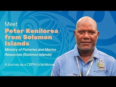 Peter, bringing sea cucumbers, trochus, and clams back | CBFM Practitioners