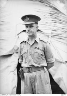 PORT MORESBY, PAPUA. 1942-09. MAJOR-GENERAL C.A. CLOWES, GENERAL-OFFICER-COMMANDING MILNE FORCE