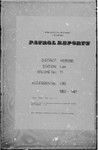 Patrol Reports. Morobe District, Lae, 1960 - 1961