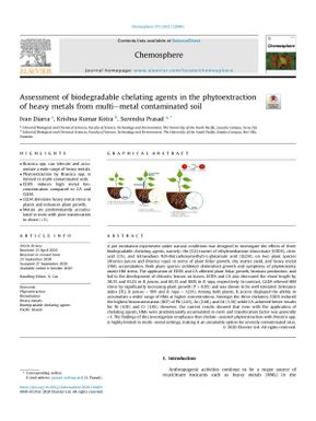 Assessment of Biodegradable Chelating Agents in the Phytoextraction of Heavy Metals from Multi–Metal Contaminated soil