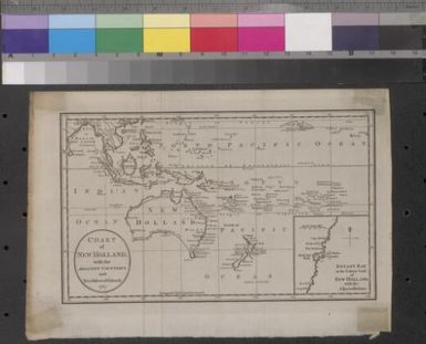 Chart of New Holland : with the adjacent countries and new discover'd islands, 1787