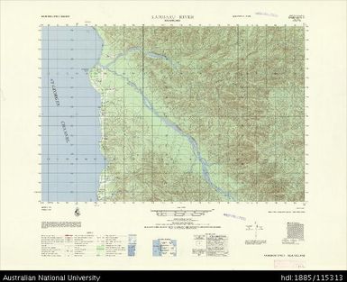 Papua New Guinea, New Ireland, Kamdaru River, Series: AMS T795, Sheet 6345 III, 1966, 1:50 000