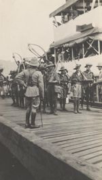 Australian troops landing at Kieta, German New Guinea, between 1914 and 1918