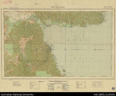 Papua New Guinea, Southern New Guinea, Huon Gulf Special, 4 Mile Strategic series, Sheet 2022, 1943, 1:253 440