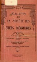 Bulletin de la Société des Études Océaniennes numéro 10