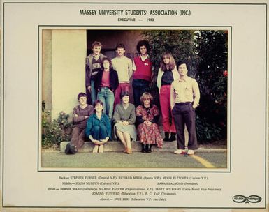 Massey University Students' Association Executive, 1983