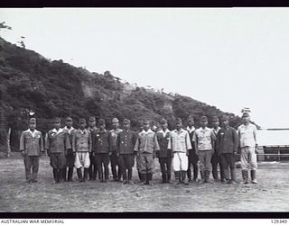 RABAUL, NEW BRITAIN. 1946-05-05. GROUP PORTRAIT OF SENIOR JAPANESE ARMY AND NAVY OFFICERS