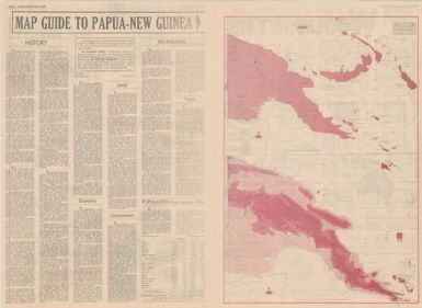 Map guide to Papua-New Guinea / cartography by H.E.C. Robinson Pty. Ltd. ; text prepared by Francis West and Victor Prescott