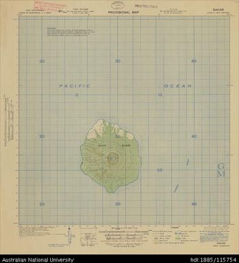 Papua New Guinea, New Britain, Sakar, Provisional map, Sheet B55/7, 1337, 1943, 1:63 360