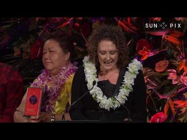 SunPix Pacific Peoples Awards 2018 - Dual Language Resources speech