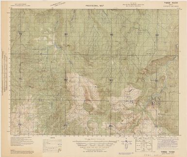 Provisional map, northeast New Guinea: Timbe River (Sheet Timbe River)