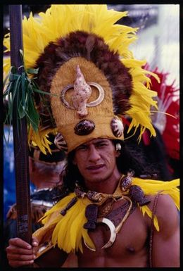 South Pacific Festival of the Arts, Apia, 1996. Tahitian performer