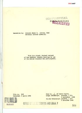 Larson, Colonel Emery E.