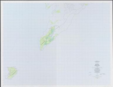 Topographic map of the Republic of Palau, Caroline Islands: Beliliou