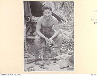 MOLONEY'S RIDGE, WEWAK, NEW GUINEA. 1945-07-13. CORPORAL G.R. CASEY, A COMPANY, 2/5 INFANTRY BATTALION, WHO WAS CITED FOR OUTSTANDING BRAVERY DURING THE SIX HOURS SUCCESSFUL ATTACK AGAINST THE ..