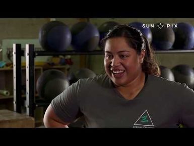 Powerlifter Theresa Simanu