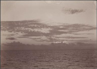 Sunset off the coast of New Georgia, Solomon Islands, 1906 / J.W. Beattie