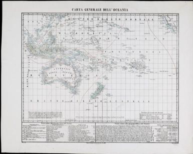 Carta generale dell' Oceania / compilata, ed deguita su pierra da Benedetto Marzolla