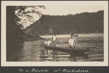 Canoe at Waibalavu, Fiji, July 1930