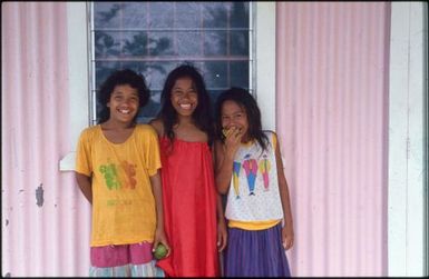 Three children standing