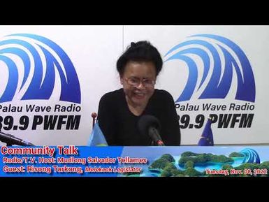 Melekeok Community Talk with Risong Tarkong 11/08/2022