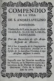 Compendio de la vida de S. Andres Avelino, confessor