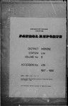 Patrol Reports. Morobe District, Lae, 1957 - 1958