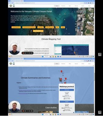 Vanuatu Climate Futures Portal: a walkthrough video